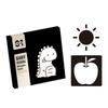 High Contrast Baby Flashcards Black and White Infant Cards Sensory Cards for Newborn Brain Visual Stimulation
