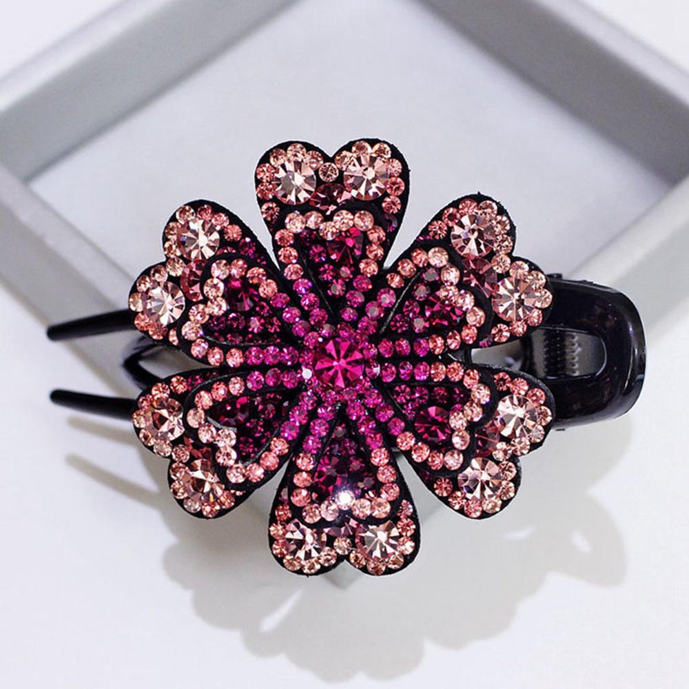 2026 New Hot Crystal Hairpin Women Hairclip Top Side Clip Rhinestones Duckbill Clip Hair Jewelry Wedding Girl Hair Styling Tools