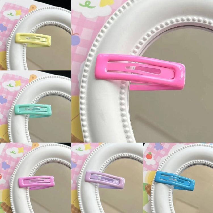 10pcs/set Candy Color Snap Hairpin Girl Camping Headwear Spring Summer Hairpin