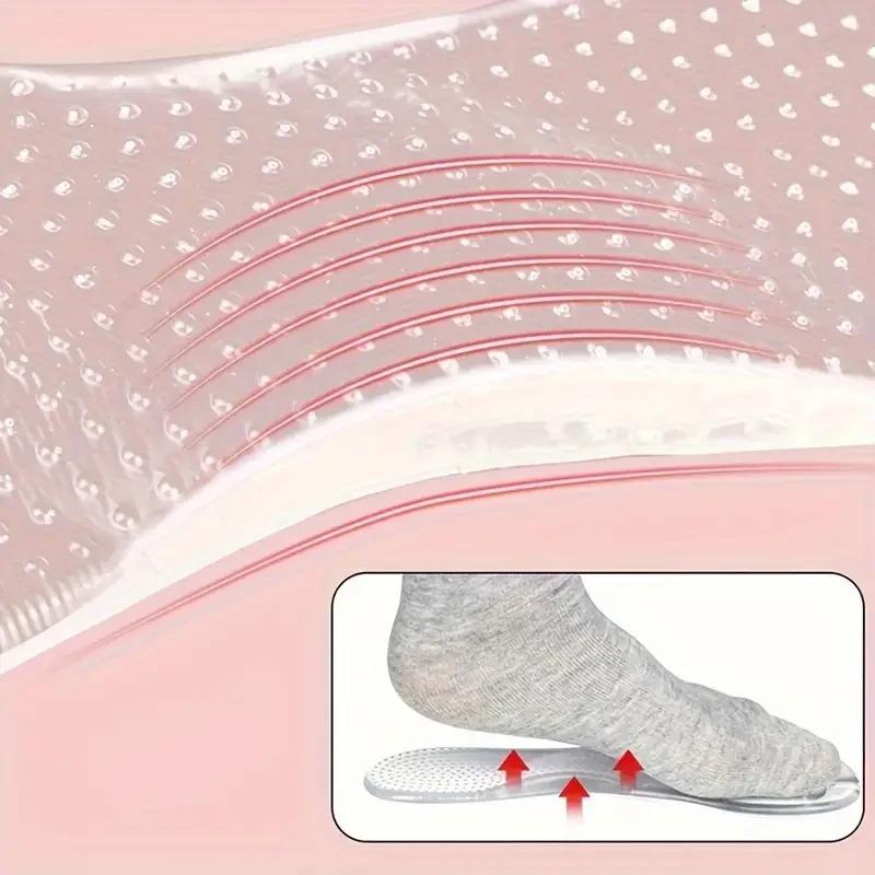 Soft Gel Flip Flop Insoles Self Adhesive Non Slip Cushion Pads Comfort Protector For Summer Sandals Foot Care