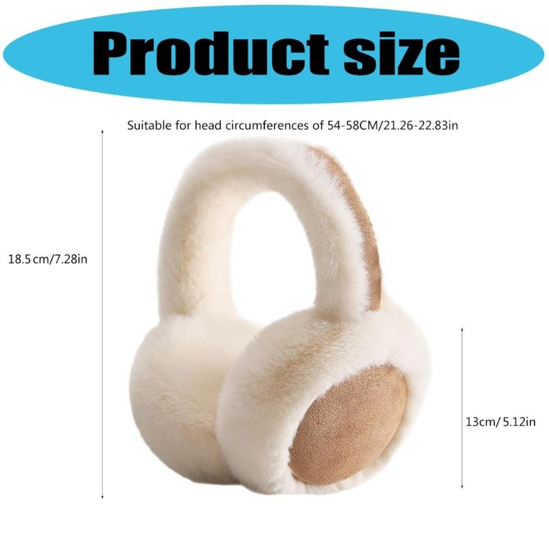 Furry and Warm Plush Ear Warmer for Winter Outdoor Activities Keep You Warm in Cold Weather for Skiing