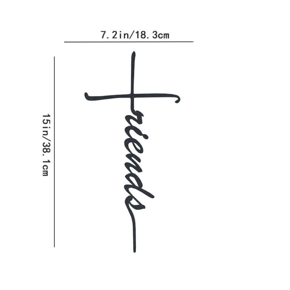 

Metal Wall Art Friends Cross Black Metal Wall Decoration Friends Cross Metal Wall Art Black Wall Decor Artwork чёрный