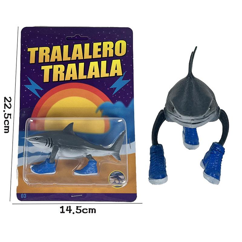 Tung Tung Tung Sahur Tralalero Tralala 3D Printed Toys Bombardiro Crocodilo Italian Brainrot Figurine Anime Dollhouse Miniatures