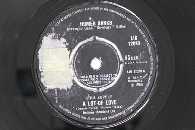 7inch Record HOMER BANKS - A Lot Of Love LIB12028 Liberty 1966 UK Soul/Funk Used