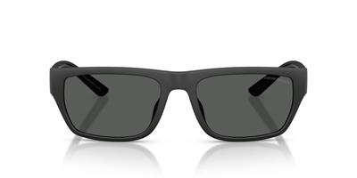 Sunglasses for Rubberized Matte Dark Lens 0EA4267U Men. Frame Black. Lens Grey. Width 57mm.