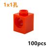 Technical Building Block MOC Combination Studded Long Beam with Hole Thick Bricks Compatible 3703 32018 3895 2730 3894 3701 3700