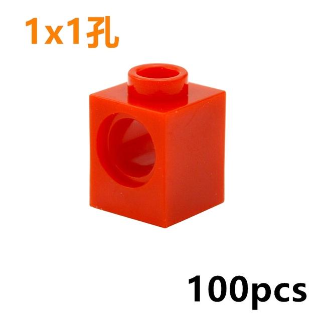 Technical Building Block MOC Combination Studded Long Beam with Hole Thick Bricks Compatible 3703 32018 3895 2730 3894 3701 3700
