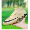 New seamless fly-woven high-top football shoes men's and women's long broken nails competition training shoes outdoor sports shoes