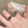 Mint Green Natural Stone Starfish Beaded Ring Women's 2026 New Girlfriend Index Finger Ring Fashion Personality Temperament Ring