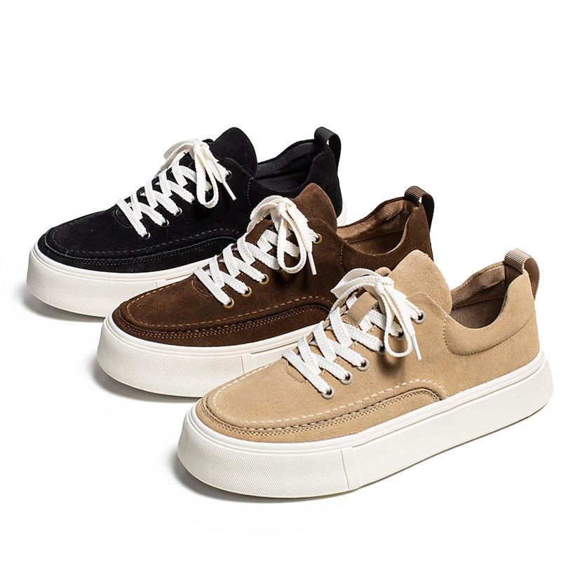 2967 handmade men's shoes hot-selling retro new low-state flip fur shoes men's casual versatile fashion board shoes