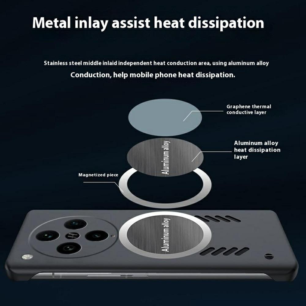 For Oppo Find X8 Pro 5G Case Hard PC Frameless Heat Dissipation Phone Cover