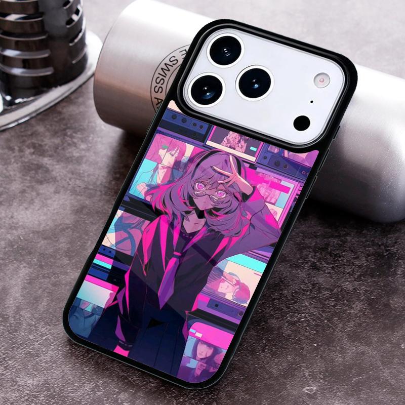Cute Girl Glitch Animation Phone Case For iPhone 17 16 15 14 13 12 11 Pro Max Plus 17Air Soft Silicone Cover