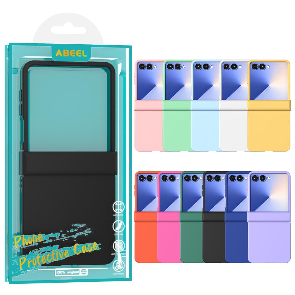 ABEEL For Samsung Galaxy Z Flip7 5G Case Skin Feel PC Phone Cover with Hinge Protection