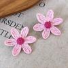 Beach Vintage Styles Flower Earrings Portable Geometric Dangle Earrings for Trendy Women Party Fashion Accessories