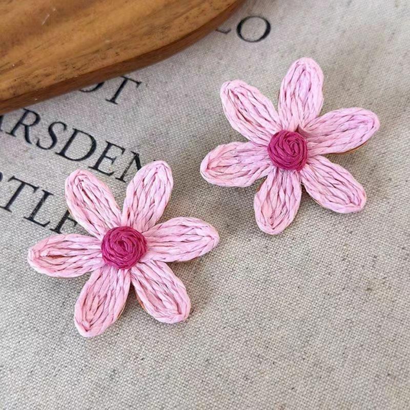 Beach Vintage Styles Flower Earrings Portable Geometric Dangle Earrings for Trendy Women Party Fashion Accessories