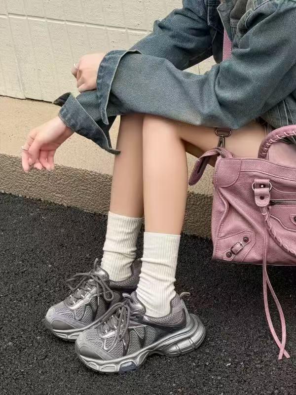 Autumn Chunky Sneakers for Women 2025 - Trendy Casual Sports Shoes with Ink-Absorbing Soles