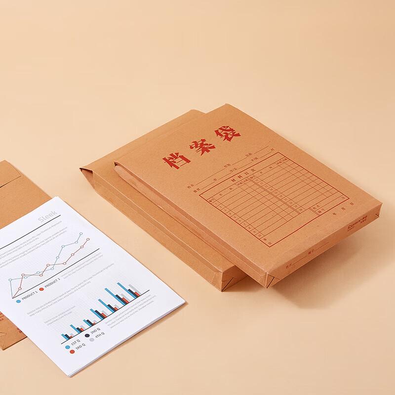 A4 Kraft Paper Archive File Bags