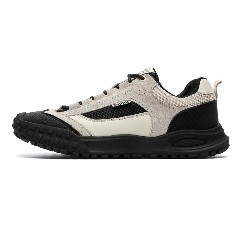 Fashion High Quality Leather Hiking Shoes Durable Outdoor Sport Men Trekking Leather Shoes Lace-Up Climbing Hunting Sneakers