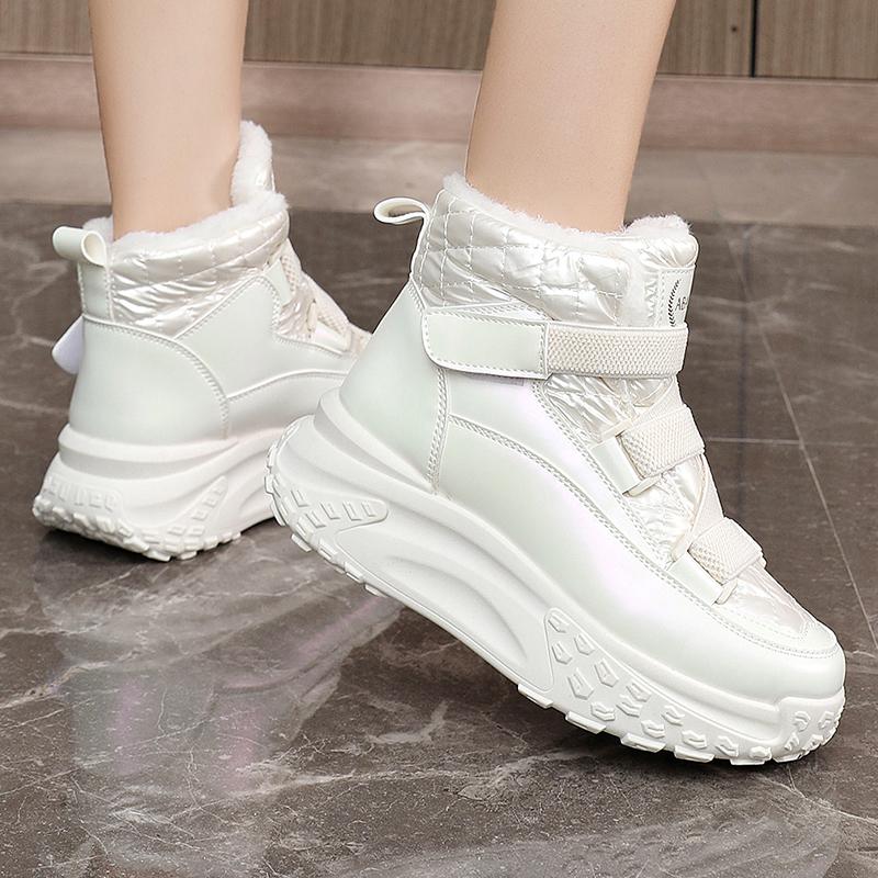 TUINANLE New Women's Casual Sneakers Winter Sneakers with Plush Fur Warm Women's Shoes