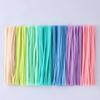 100pcs Plush Tinsel Stem DIY Strips Twist Bar Educational Toys Plush Wired Twist Sticks  Handcraft