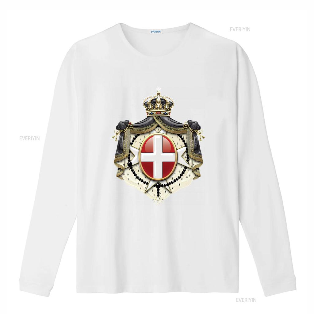 Sovereign Military Order of Malta Coat Arms over Black Velvet T Shirt Premium Quality Unique Design Perfect for History Soft