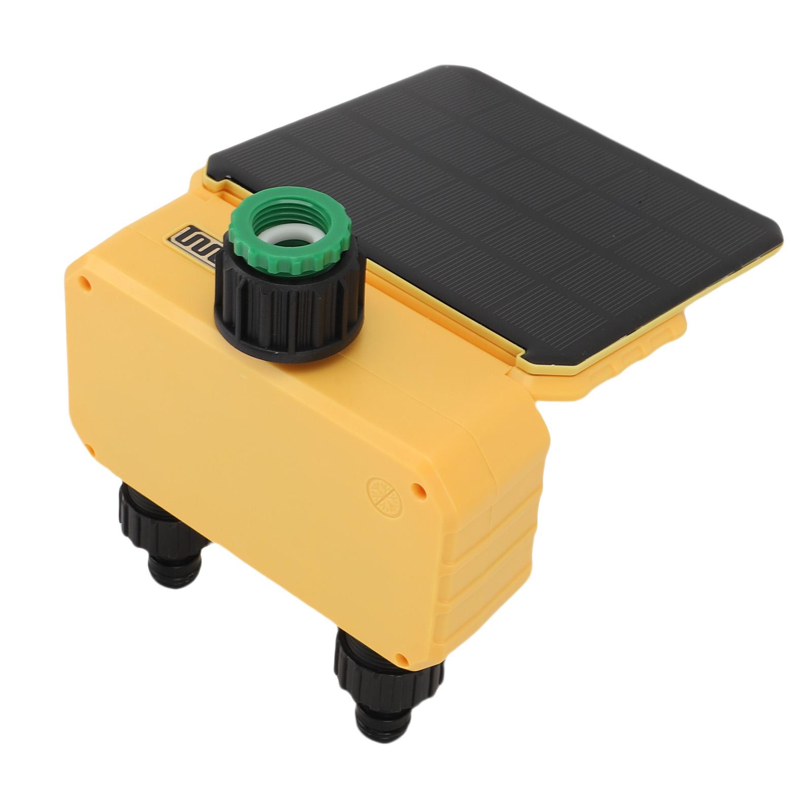 

WiFi Солнечный Таймер Полива 2 Выхода Автоматический Таймер Полива для Сада Двора Функция Определения Дождя