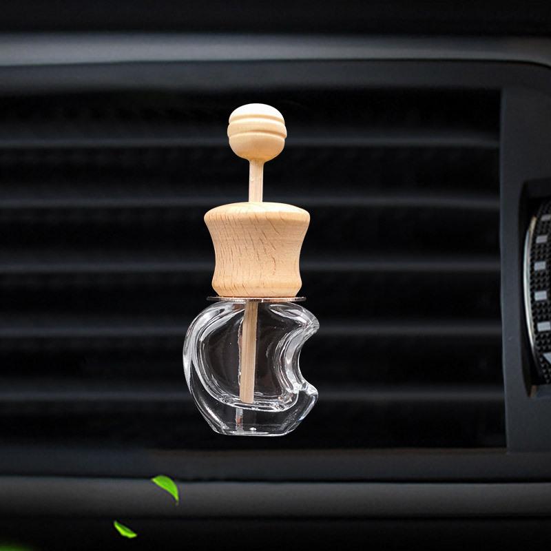 Car Vent Glass Aromatherapy Bottle - Essential Oil Scented Ornament for Car Interior Decoration