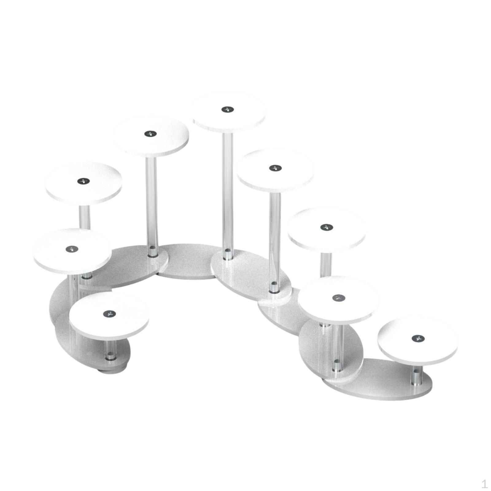 Акриловая подставка для ювелирных изделий и предметов коллекционирования, держатель для кексов белый