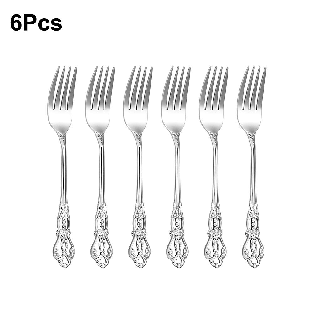 6/24/30 Pieces Sliver Cutlery Set Stainless Steel Tableware Western Luxury Dinner Set Mirror Elegant Fork Spoon Flatware4