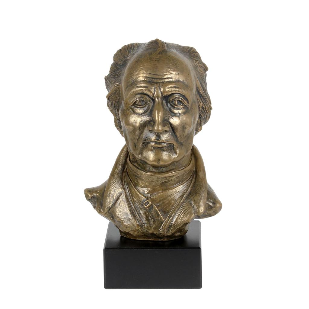 Johann Wolfgang von Goethe - marble bust, statuette of a famous person, decoration for office, school, and hotel by the Art-Dog brand