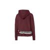 Puma X Tyakasha Logo Hem Lace Hoodie Women Tops Burgundy 595556-26