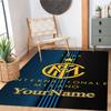 Inter Milan Personalized Name Carpet Perfect for Entryway Study room Foyer Hallway Antislip Carpet Anime Office Decor Perfect Gift for Friends & Famil