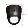Motorcycle Black Headlight Grill Fairing Cover Abs Plastic Windshield For Harley 883 1200 Front Fork Mount Dyna Sportster