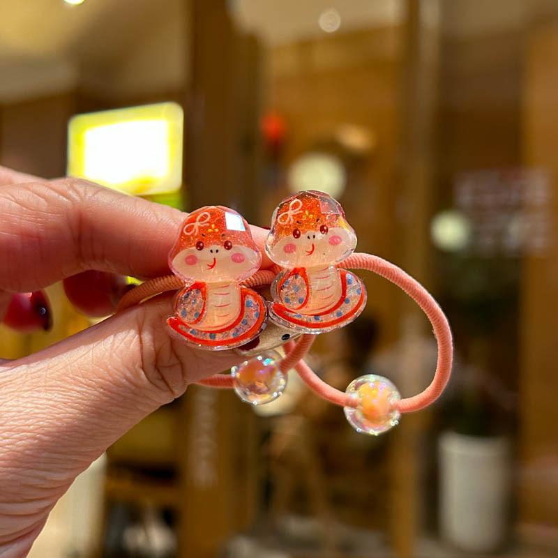 2 STÜCKE Neue Niedliche Schlange Mädchen Elastische Haarbänder Kinder Prinzessin Haaraccessoires Kinder Haargummis Baby Kopfschmuck