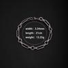 Trend men's and women's simple personalized stainless steel mixed bracelet, European and American ins style Cuban chain fashion trend bracelet chain