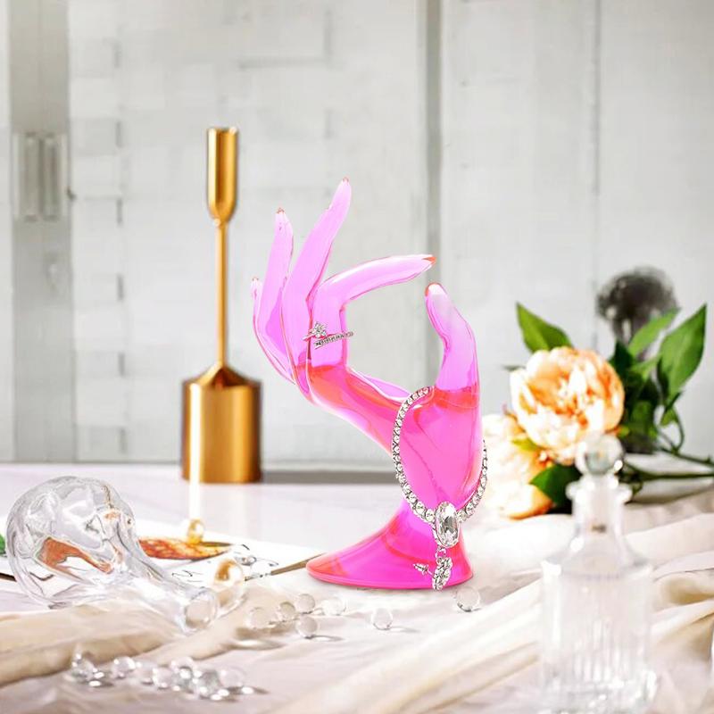 1PC Resin Material Transparent Bracelet Display Exquisite Jewelry Display Stand Home Decoration 16.5x7cm