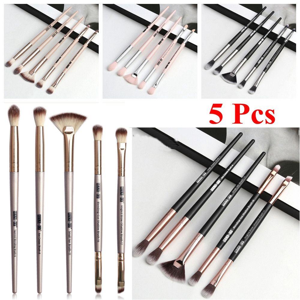 5 Pcs Hot Women Beauty Makeup Eyeliner Brush Eyeshadow Contour Eye Blending Brushes Blusher Tool