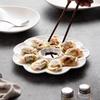 Kinesisk Keramisk Jiaozi-tallrik Restaurang Sashimi Sushi-tallrik Hotellkök Kreativ Bordsdukning Matprydnader Desserttallrik