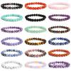 Natuurlijk Kristal Tijgeroog Agate Armband met Ronde Kralen