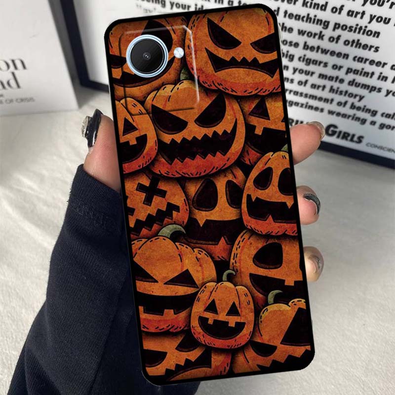 

Halloween Pumpkin Ghost Mummy For Realme C55 C75 C67 C63 C51 C61 C53 C35 C65 C71 11 12 13 14 Pro Plus GT6 GT7 15 Pro Case Realme GT7 Pro