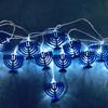 1.65m Eid Mubarak Decorative Lamp String Chanukah Hanukkah Candlestick Pentagram LED Lamp Ramadan Festival Party Decorations