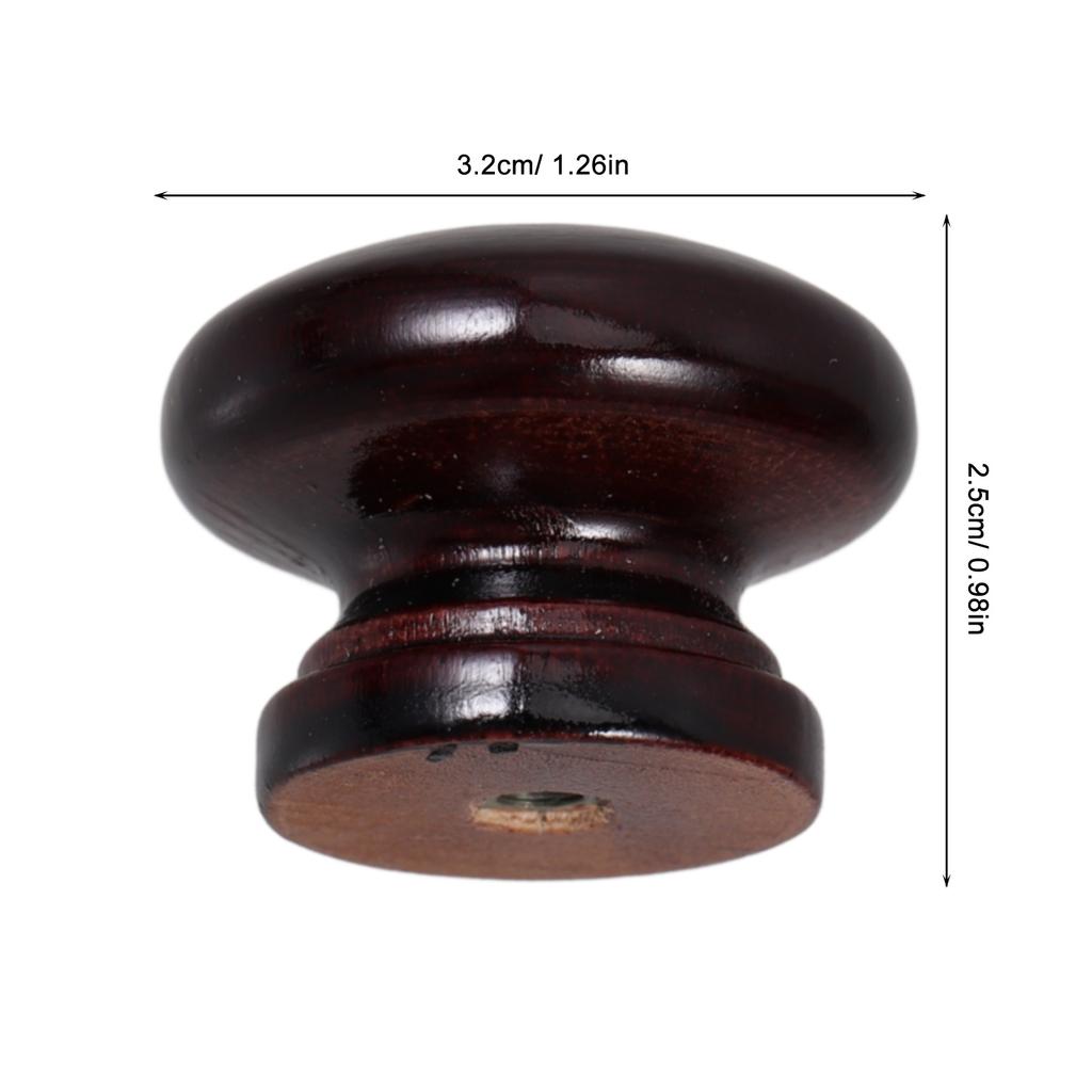 12Pcs Wooden Cabinet Knobs Retro Style Dresser Drawer Handles Wood Pulls for Kitchen Cupboards Closets Unique Cabinet Knobs