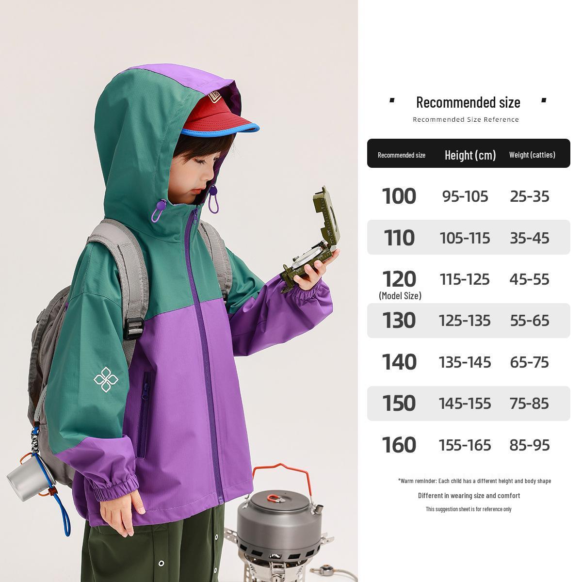 Autumn 2025 Boys Fairy Tale Windbreaker: Waterproof, Windproof Outdoor Jacket for Kids 110 cm