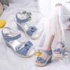 Newest Designer Denim Sandals Women Sandals High Quality Wedges High Heels Peep-Toe Platform Shoes Woman Thick Bottom Sandals