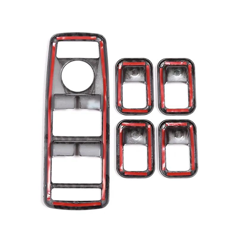 Carbon Fiber Style Car Window Lift Button Frame Sticker For Mercedes Benz A B C E GLE GLA CLA GLK Class W176 W204 W212 W166 W218