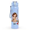 1PC Little Girl Swing Cartoon Print 750ml Color Plastic Sports Water Bottle Leakproof Flip Straw Lid Suitable for Sports Office Home Use