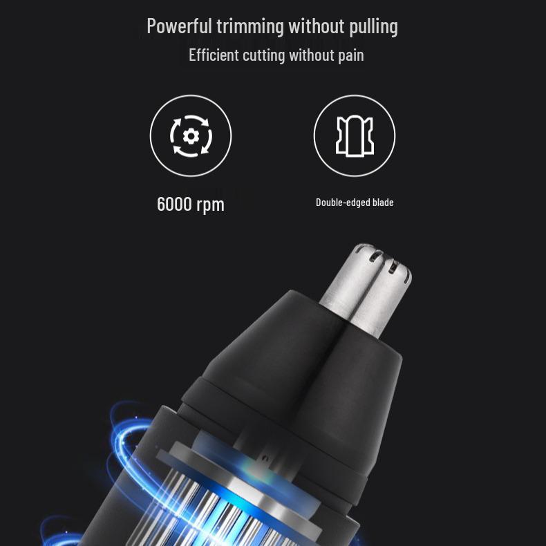 Unisex Electric Nose Hair Trimmer and Scissors for Easy Grooming