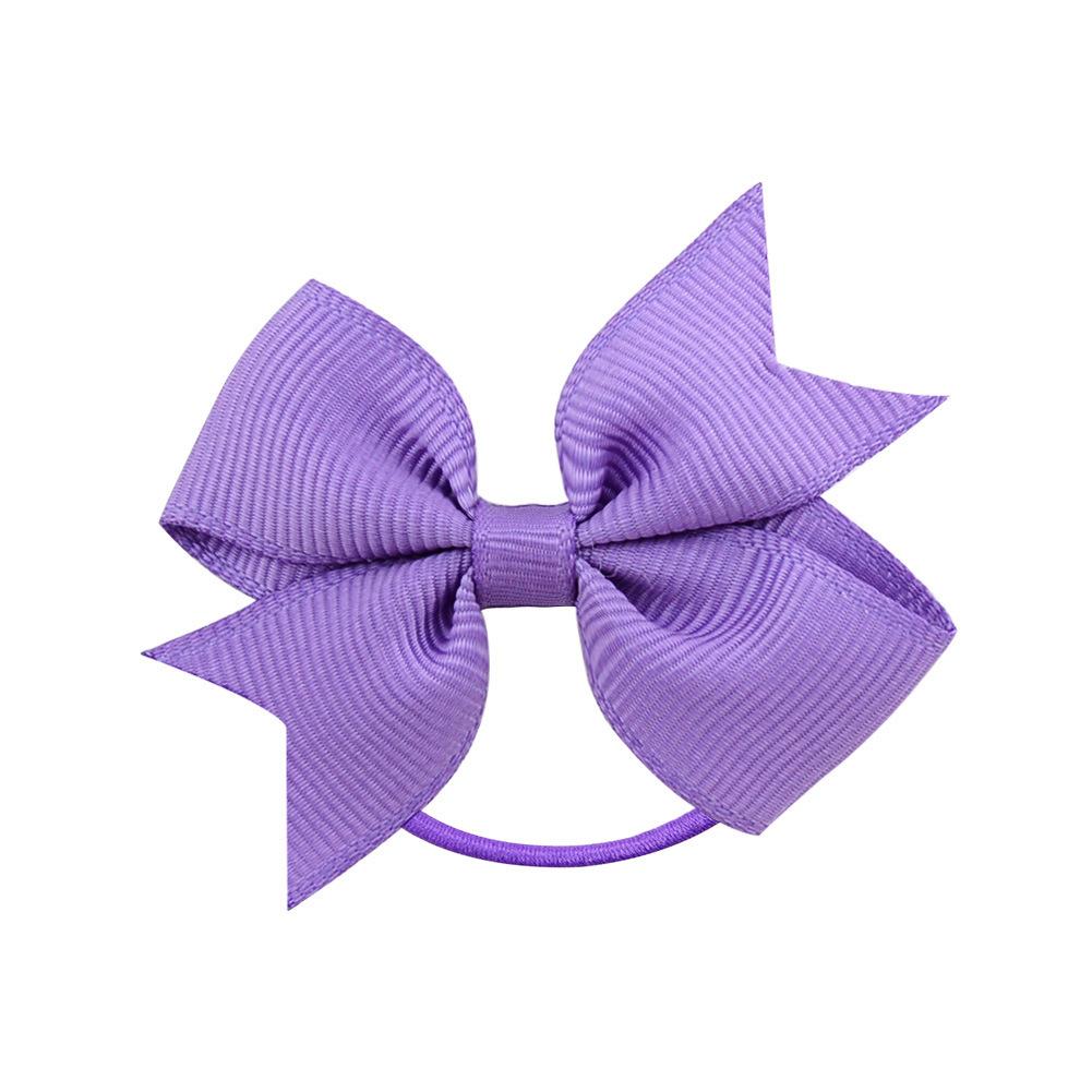 Children'S Versatile Xiaoqi Small Bow Solid Color Rubber Band Hair Band Baby Headgear Girls Hair Accessories 028