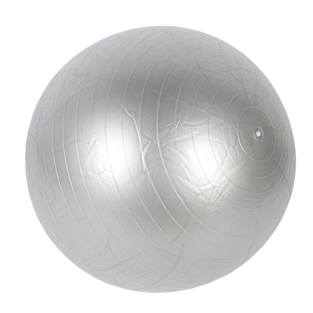 29.5in Exercise Ball PVC Gray 330.7lb Capacity Thicken Slip Resistant Fitness Ball with Quick Pump for Balance Pregnancy