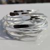 Exaggerated 5Pcs Personality Gifts Men Women Souvenir Jewelry Arm Bracelets Bracelet Set Punk Metal Iron  Jewelry Accessory